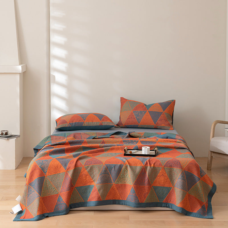 Jacquard Gauze Bed Cover Blanket